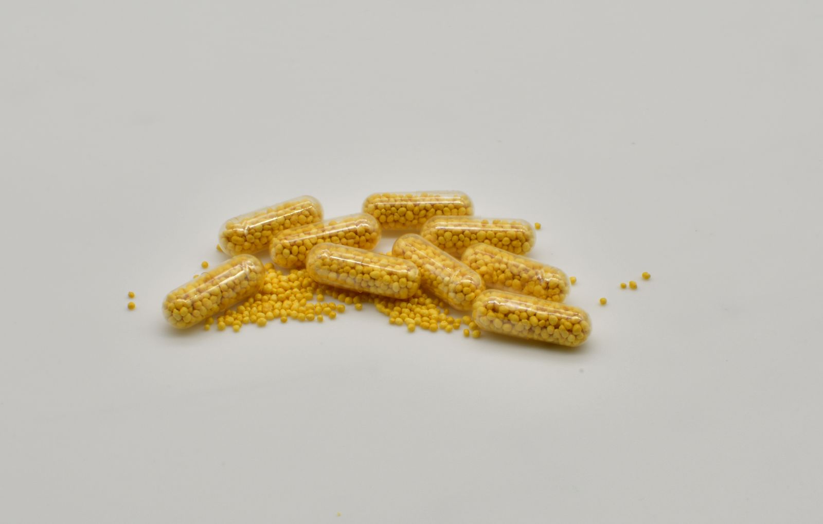 Bottle of Becosule B-complex and Vitamin C capsules