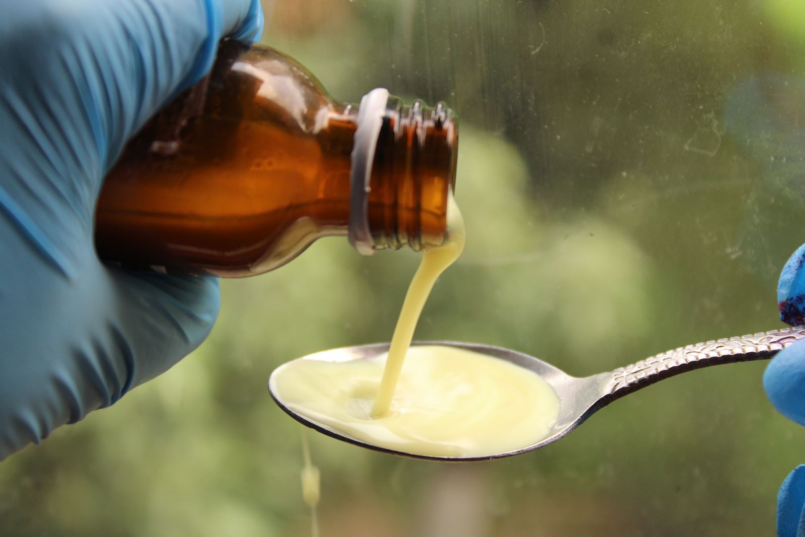 Bottle of Gaviscon liquid antacid syrup for acid reflux